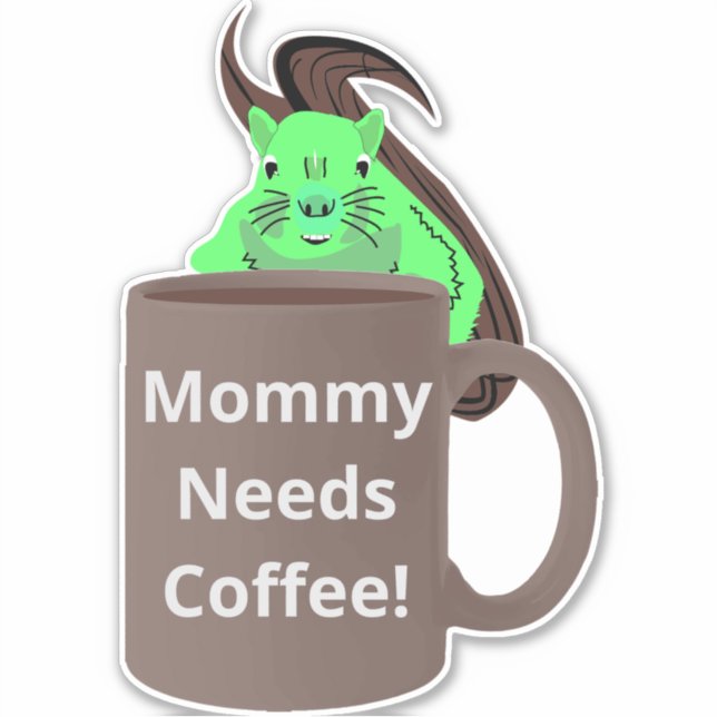 Pegatina La ardilla traviesa #475 (Anverso)