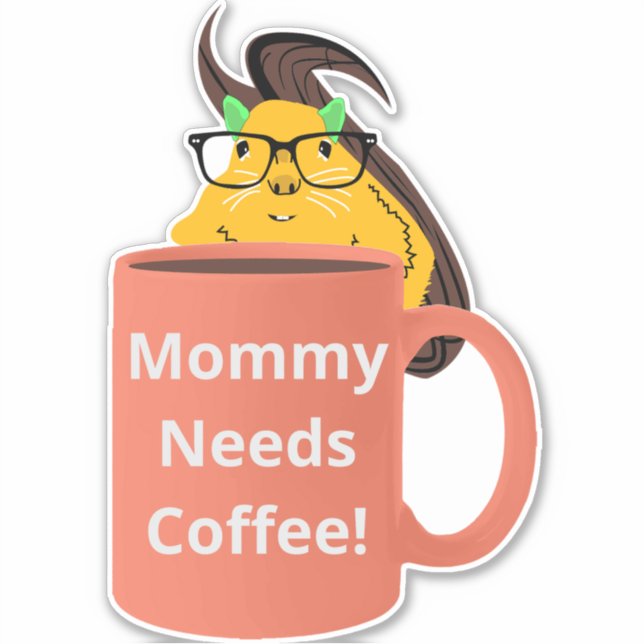 Pegatina La ardilla traviesa #515 (Anverso)