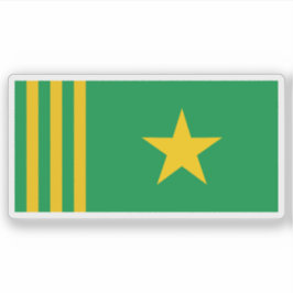 Pegatina La bandera de la nación del Tafea, Vanuatu (1980)