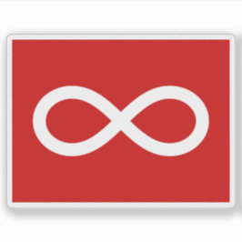Pegatina La bandera de la Nación Métis (Michif), indios de