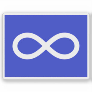 Pegatina La bandera de la Nación Métis (Michif), Indios de 