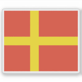 Pegatina La bandera de la provincia de Skåne (Escania), Sue