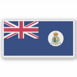 Pegatina la bandera de las Islas de Barlovento Británicas,