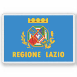 Pegatina La bandera de Lazio, Italia