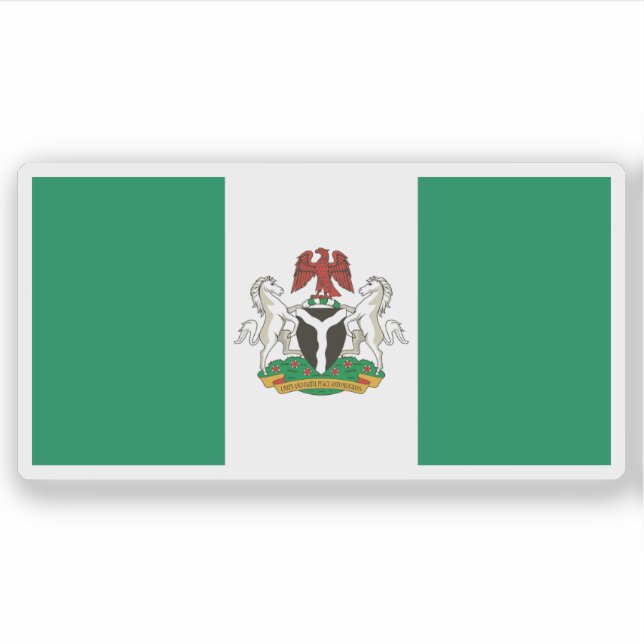 Pegatina La bandera de Nigeria (estado) (Anverso)