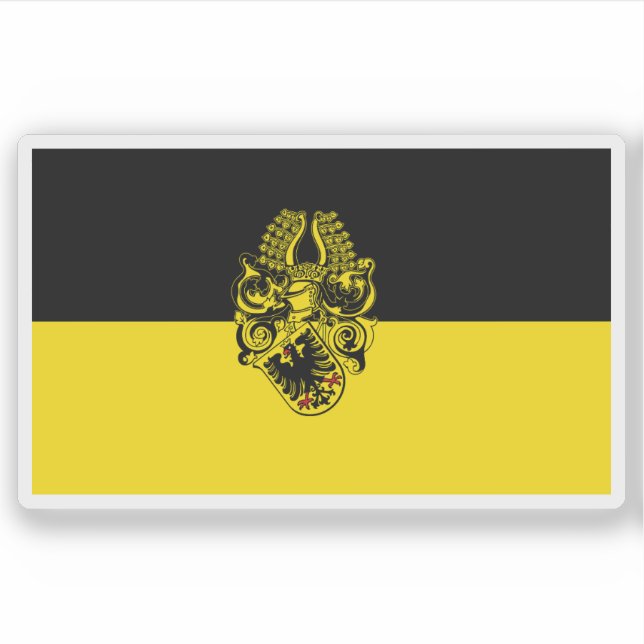 Pegatina La bandera de Nordhausen (Anverso)