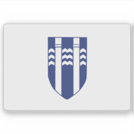 Pegatina La bandera de Reikiavik, Islandia