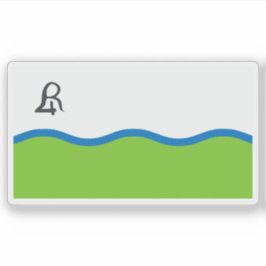 Pegatina La bandera de Río Cuarto, Argentina