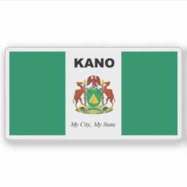 Pegatina La bandera del estado de Kano, Nigeria