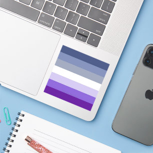 Pegatina La bandera del orgullo butch lesbiana de SlipperyJ