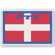 La bandera del Piamonte, Italia