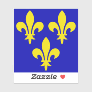Pegatina La bandera medieval de Francia