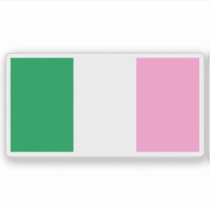Pegatina La bandera tricolor de Terranova, Canadá