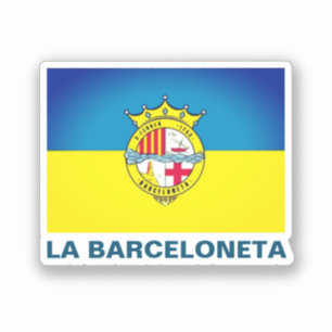 Pegatina La Barceloneta (bandera, barrio de Barcelona)