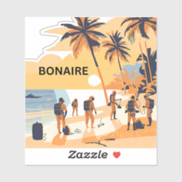 Pegatina La belleza de Bonaire espera