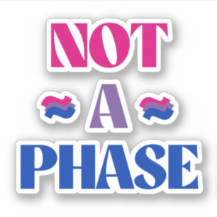 Pegatina La bisexualidad no es una fase