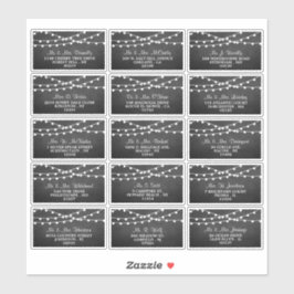 Pegatina La Cadena Se Ilumina En La Colección Boda Chalkboa