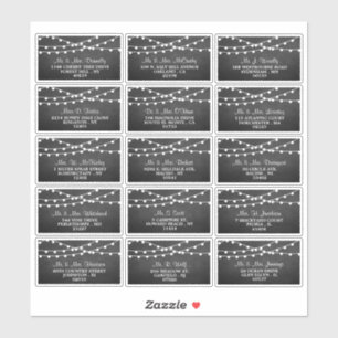 Pegatina La Cadena Se Ilumina En La Colección Boda Chalkboa