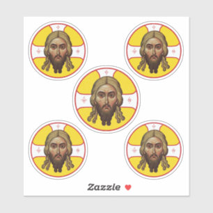 Pegatina La Cara Del Icono Ortodoxo De Cristo
