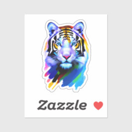 Pegatina "La cara del tigre