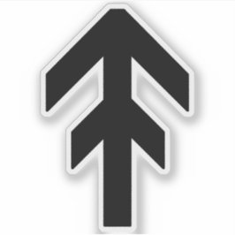 Pegatina La carrera de dominación mundial (negro)