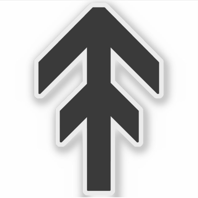 Pegatina La carrera de dominación mundial (negro) (Anverso)