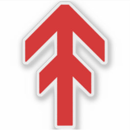 Pegatina La carrera de dominación mundial (rojo)