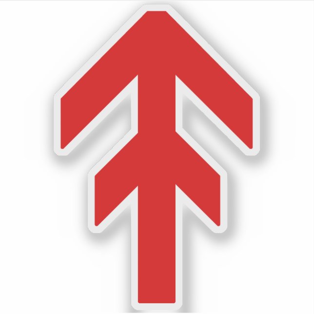 Pegatina La carrera de dominación mundial (rojo) (Anverso)