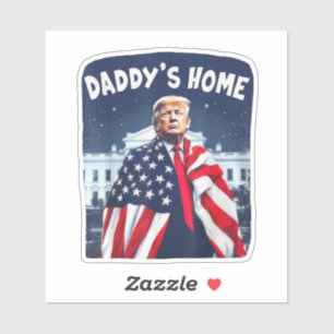 Pegatina La casa de papá, Trump, rosa 2024, vuelve a Estado