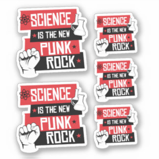 PEGATINA LA CIENCIA ES LA NUEVA ROCA DE PUNK