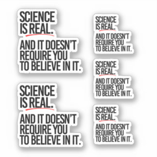PEGATINA LA CIENCIA ES REAL