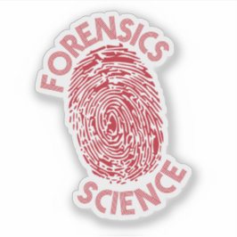 Pegatina La ciencia forense es elocuencia y reducción