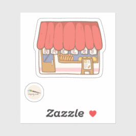 Pegatina La colección de panaderías de Bunny - La panadería