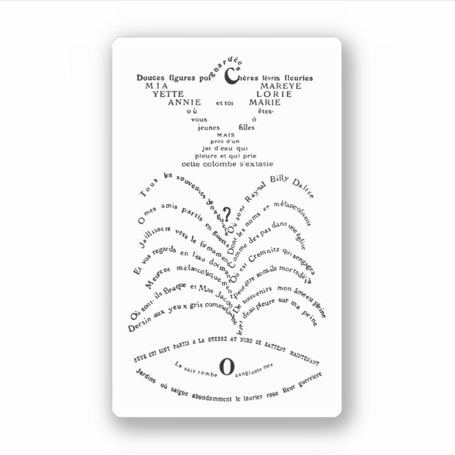 Pegatina La Colombe poignardée et le Jet d'eau (Anverso)