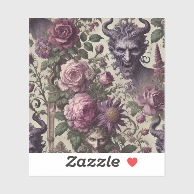 Pegatina La consulta de la luz - barroco gótico (Hoja)