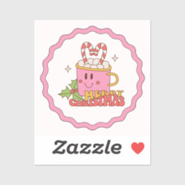 Pegatina La Copa de Velas Feliz Navidad