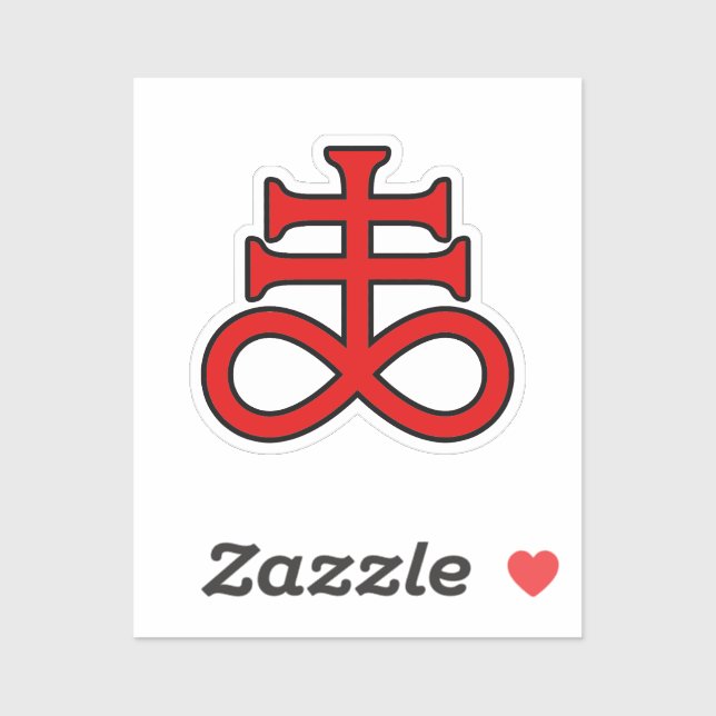 Pegatina La Croix de l'Alchimiste Noir (Hoja)