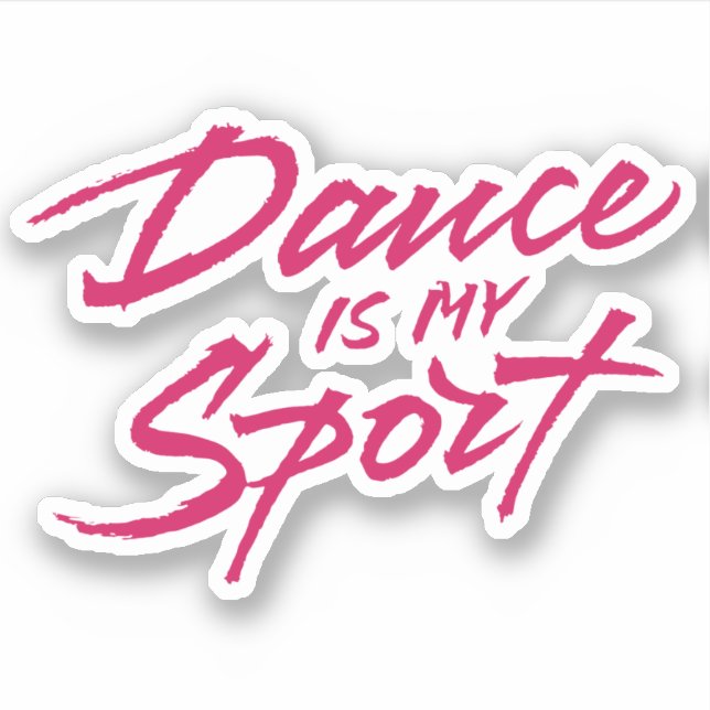Pegatina La danza es mi deporte (Anverso)