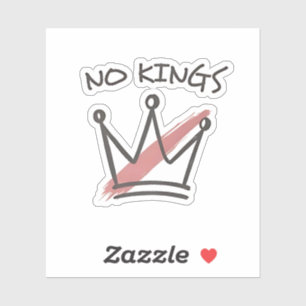 Pegatina La democracia no tiene estatus de Rey Libertad par