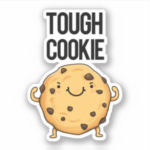 Pegatina La difícil Cookie Funny Cookie Pun