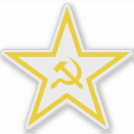 Pegatina La Estrella Del Martillo Y La Estrella Del Salto (