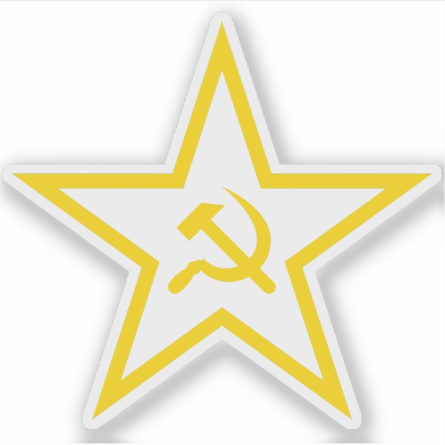 Pegatina La Estrella Del Martillo Y La Estrella Del Salto ( (Anverso)