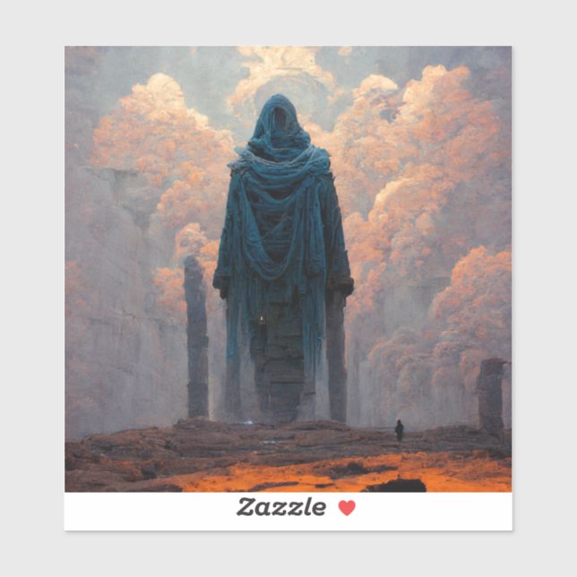 Pegatina La fantasía de la efigie (Hoja)