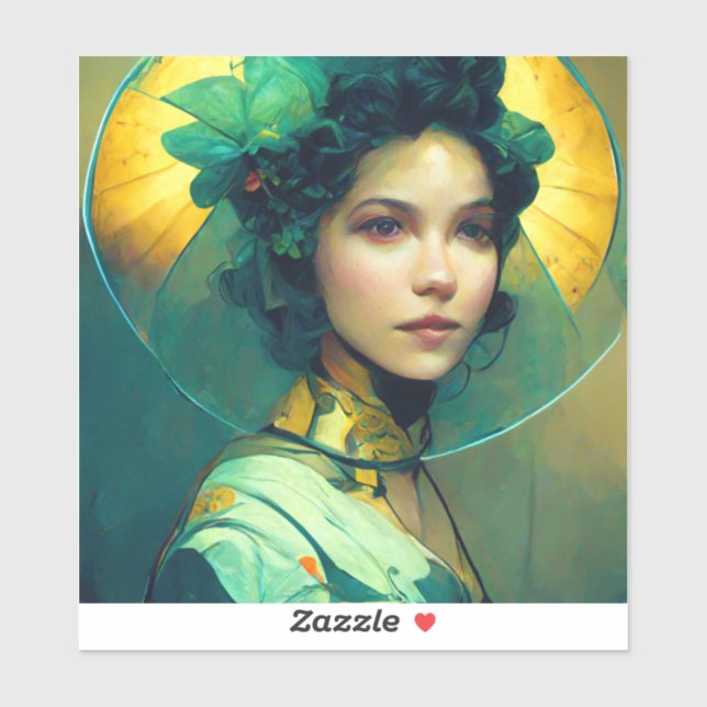 Pegatina La Fantasía Headdress (Hoja)