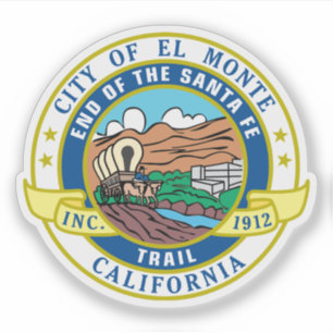 Pegatina La foca de El Monte, California