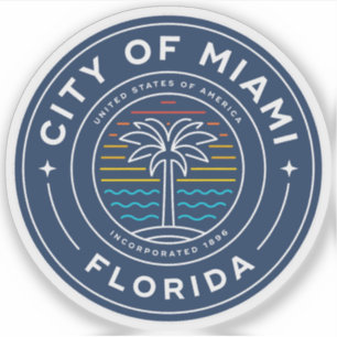 Pegatina La foca de Miami, Florida