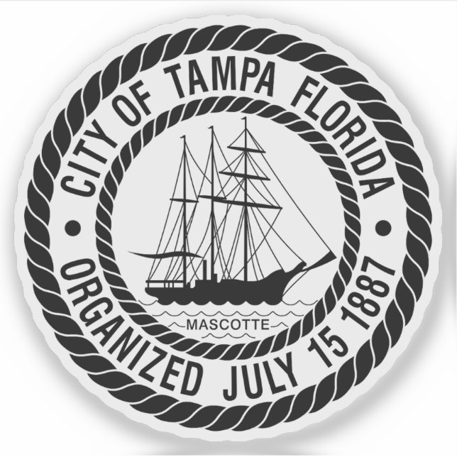 Pegatina La foca de Tampa, Florida (Anverso)