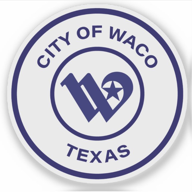 Pegatina La foca de Waco, Texas (Anverso)