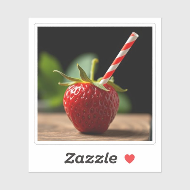 Pegatina La "fresa" (Hoja)