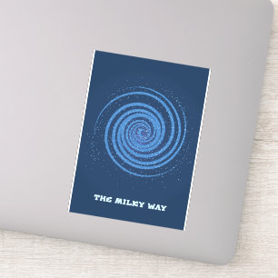 Pegatina La galaxia de la Vía Láctea